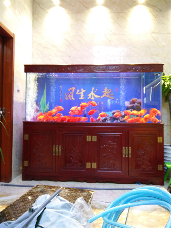 杭州老榆木实木鱼缸